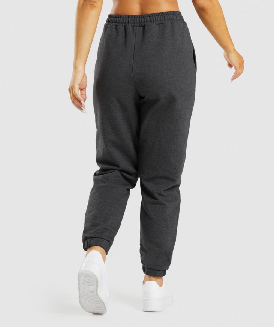 Spodnie Do Biegania Damskie Gymshark Rest Day Sweats Czarne | PL 2184BEX